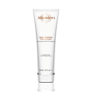 a white tube with orange text
