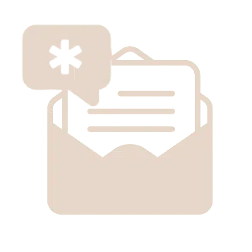 a white and black image of a letter